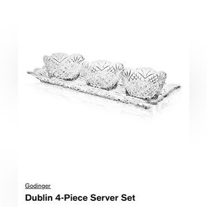 Godinger Dublin Collection crystal server